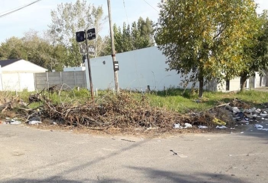 En Barrio Aeropuerto temen por la aparición de ratas y alimañas por un basural que ya lleva dos meses