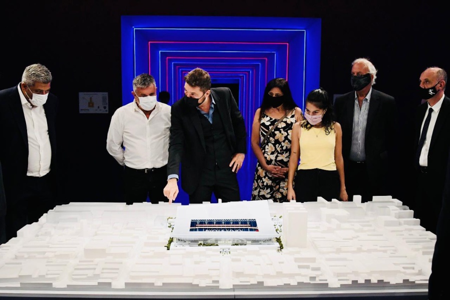 San Lorenzo presentó la maqueta del estadio en Boedo