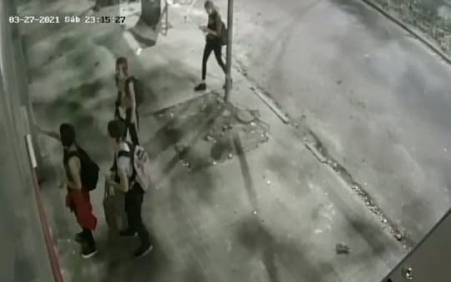 Vecinos de 8 y 59 enojados con unas graffiteras que escracharon un jardín y lo subieron a las redes