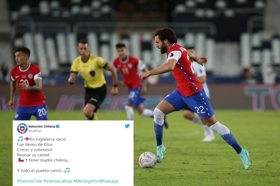Un inglés debutó en la selección chilena y lo celebraron con un provocativo tweet que enojó a todos