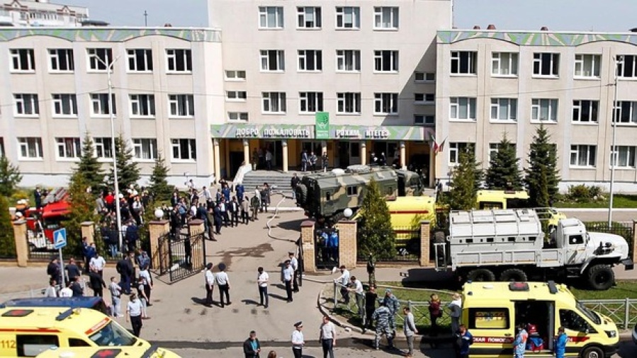 Feroz tiroteo en un colegio de Rusia dejó al menos 11 muertos