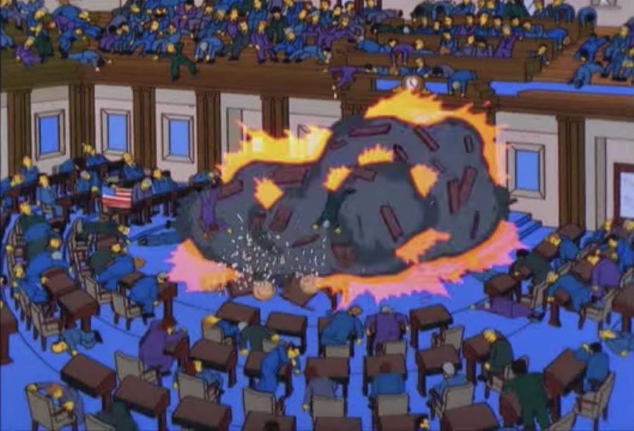 Las escenas de ”Los Simpson” que predijeron el ataque al Capitolio de Estados Unidos