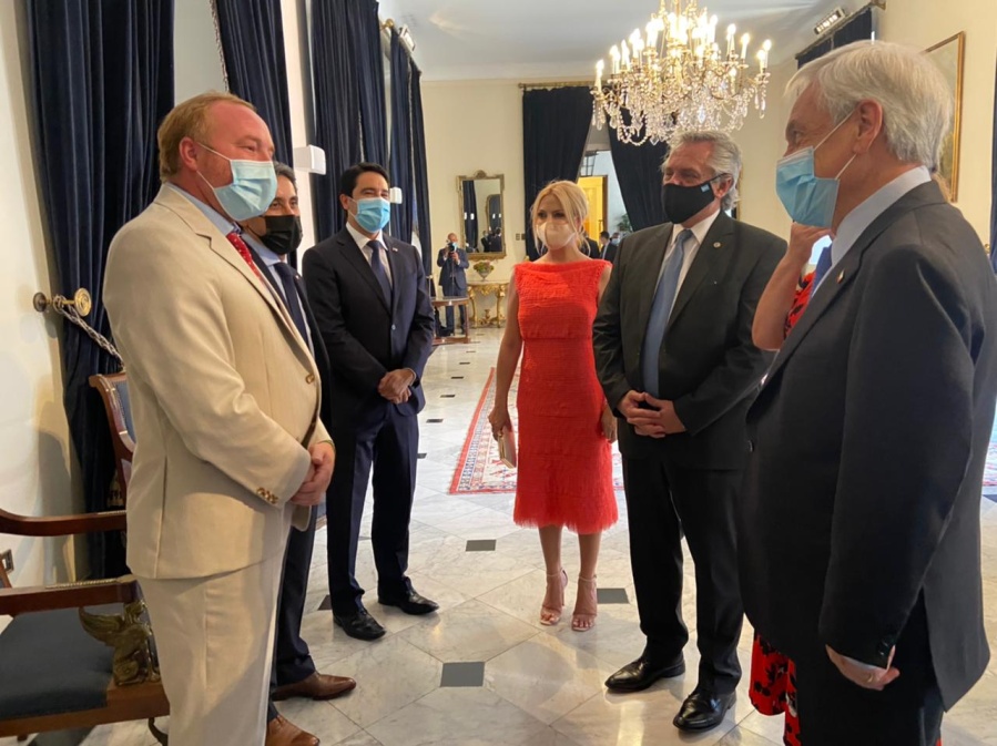 Durante su estadía en Chile, Alberto Fernández firmó convenios comerciales con el país trasandino y encabezó una conferencia