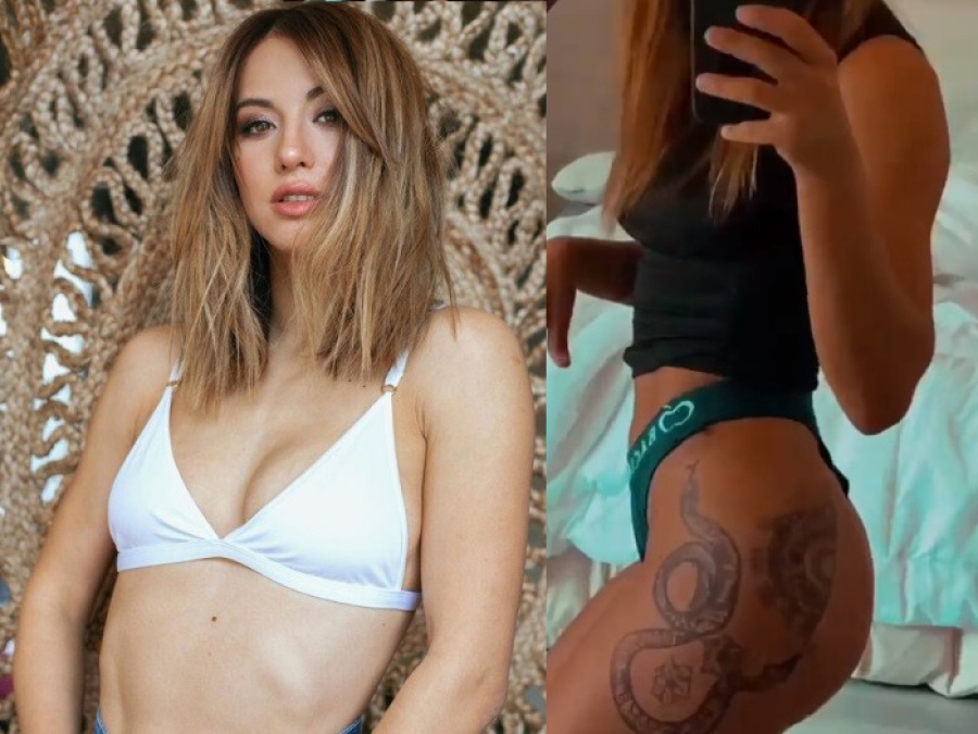 Flor Vigna compartió un tatuaje falso en su pierna y enloqueció a sus fans: ”La próxima es real”