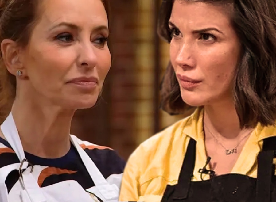 Fuerte cruce entre Andrea Rincón y Analía Franchín durante la grabación de la final de MasterChef Celebrity 2