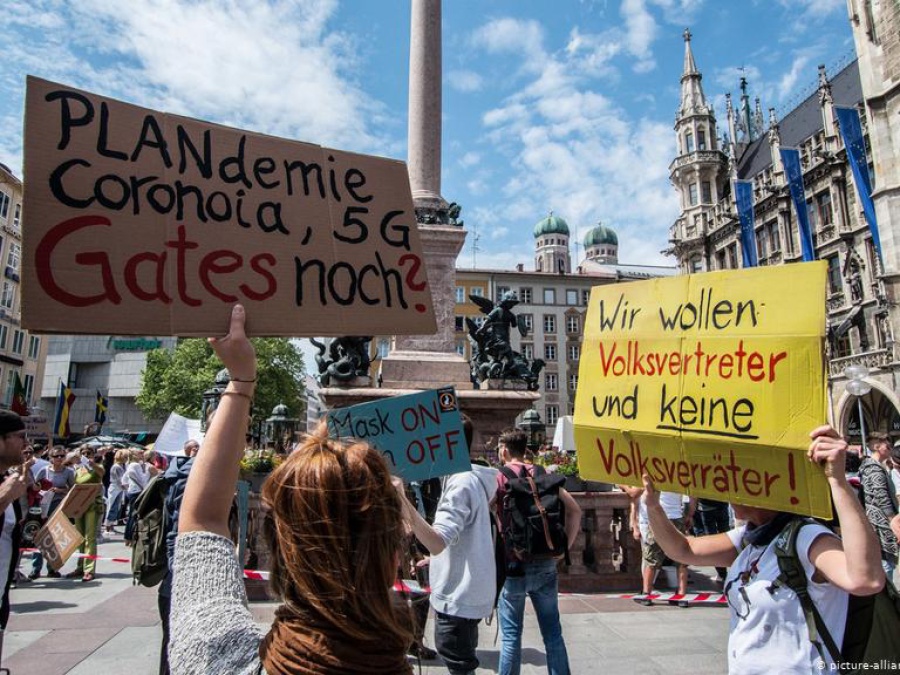 Violentas protestas anticuarentena en Alemania: casi 70 detenidos