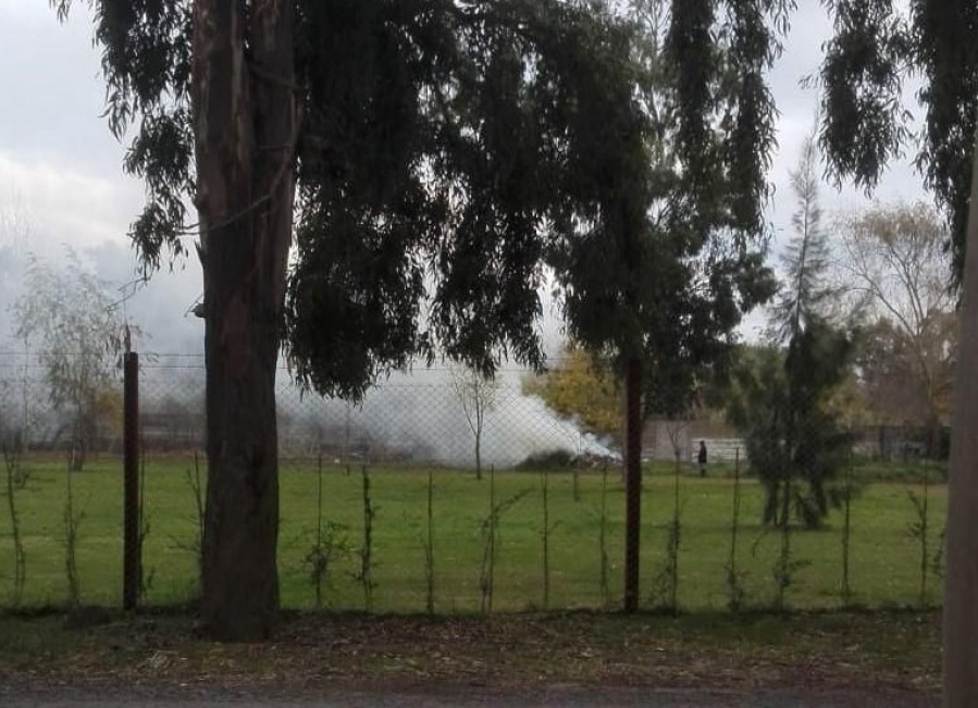 Humo, contaminación y trastornos en 12 y 457 por la permanente quema de residuos y hojas