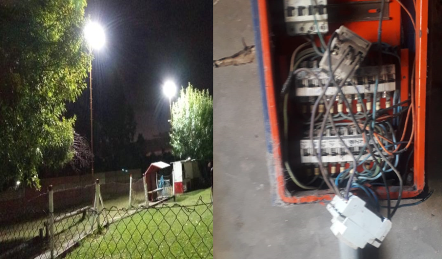 Al Club Romerense de La Plata le robaron las térmicas y hasta los carteles de 'Respetar la distancia'