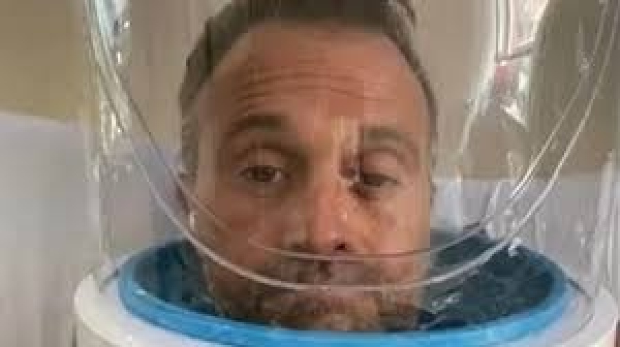 Sergio Lapegüe se encuentra en terapia intensiva y con casco de oxígeno