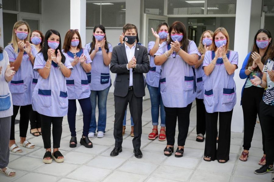 Arrancaron las clases en la Provincia y Kicillof visitó el renovado Jardín 902 de Ensenada