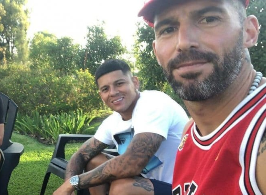 El afectuoso saludo de Andújar para Rojo luego de ser presentado en Boca