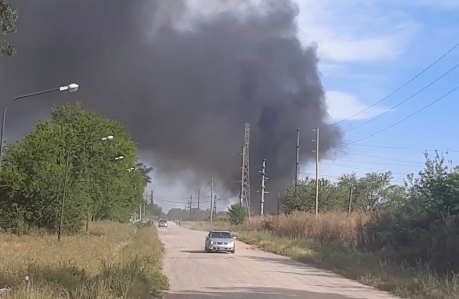 Se incendió un campo en Melchor Romero