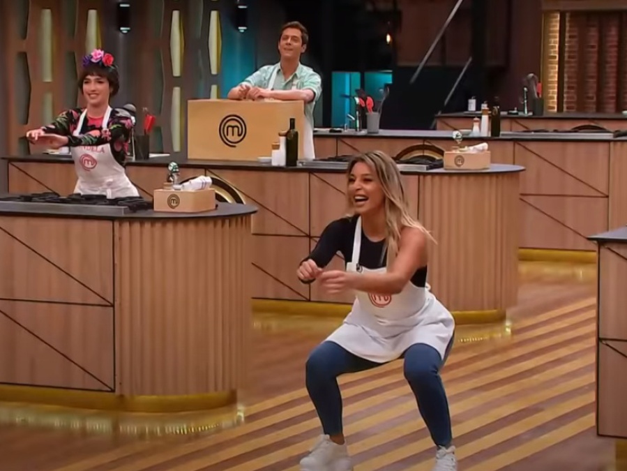 Sol Pérez dio una clase fitness en pleno Masterchef Celebrity