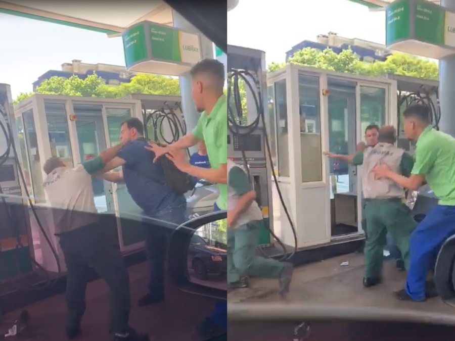 Trompadas y descontrol en una estación de servicio uruguaya: ”Tres contra uno”